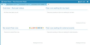 Flow Execution Panel Dashboard